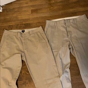 2 pairs of Khaki pants!!!